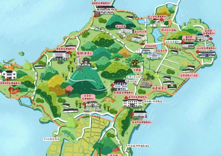 广东手绘地图旅游的独特视角